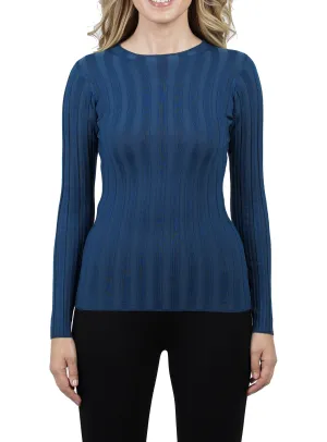 Odessa Rib Knit Crewneck Top