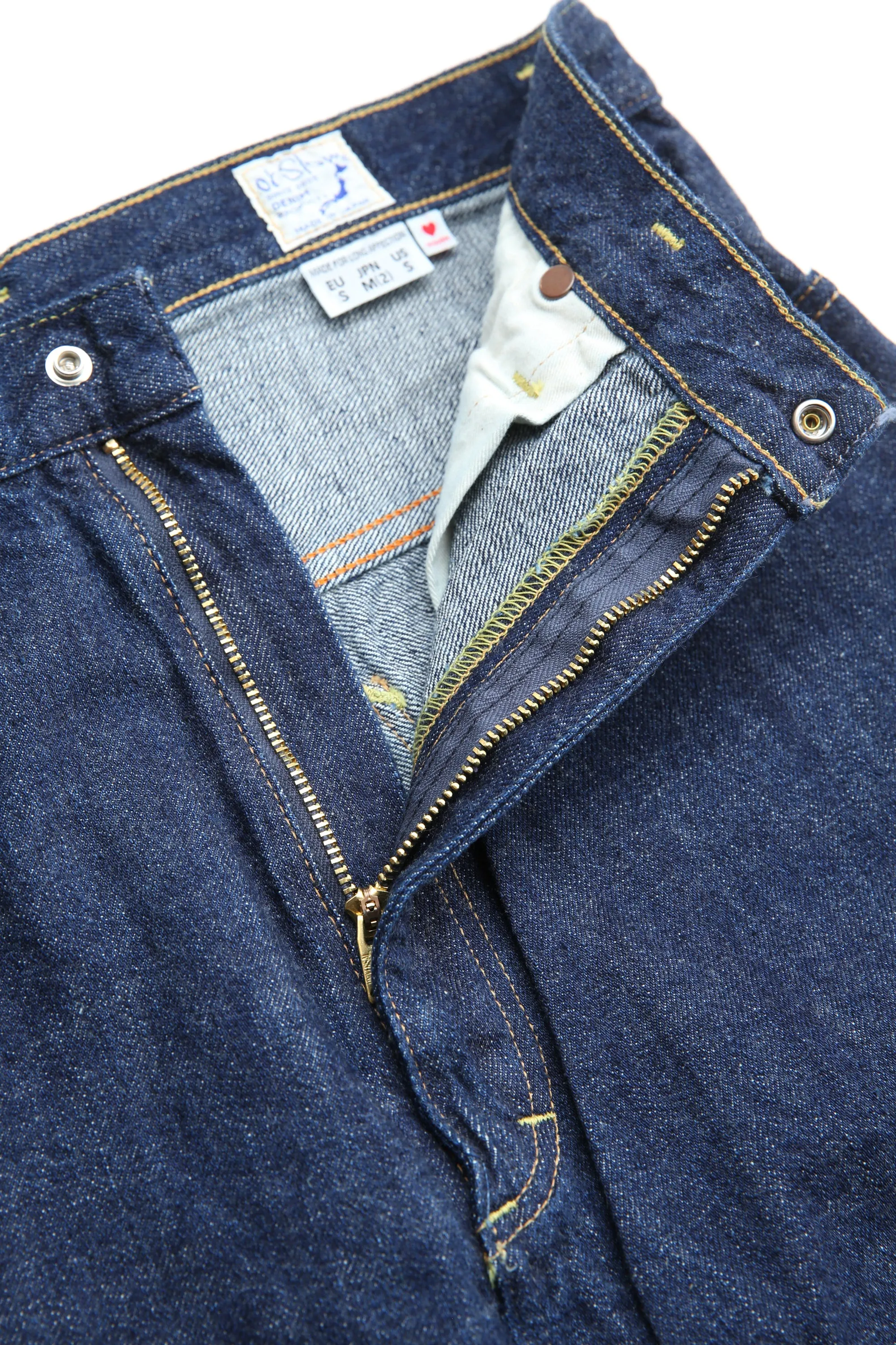 orSlow Women's Standard High Waist Selvedge Denim (Jasmin) - One Wash