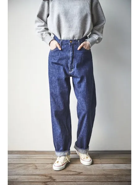 orSlow Women's Standard High Waist Selvedge Denim (Jasmin) - One Wash