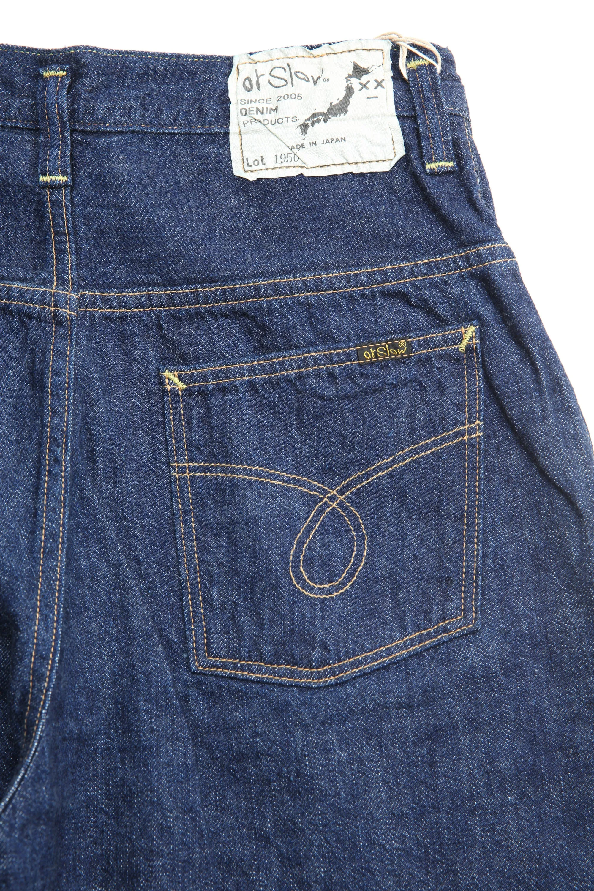 orSlow Women's Standard High Waist Selvedge Denim (Jasmin) - One Wash