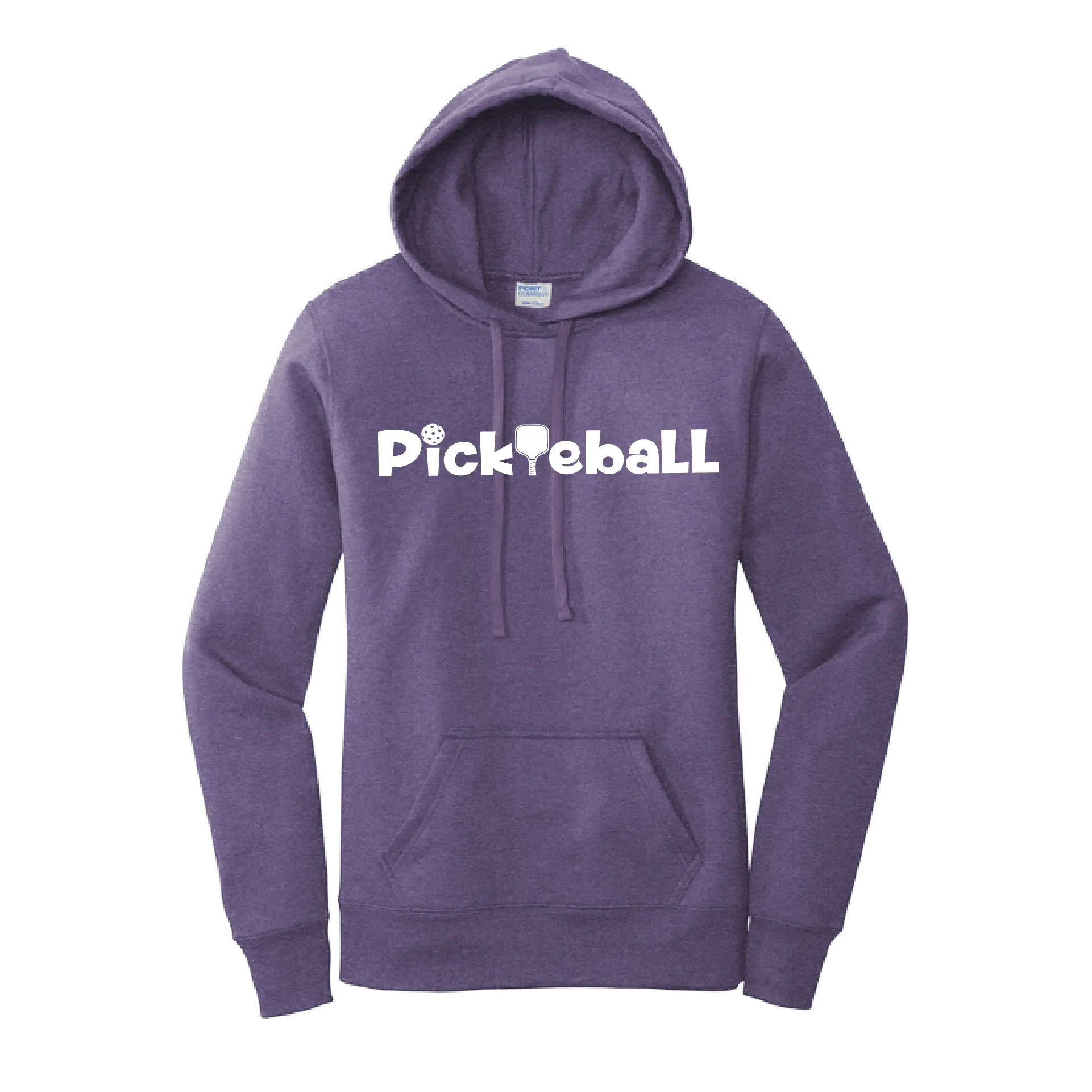 Pickleball Horizontal (Customizable) | Women’s Fitted Hoodie Pickleball Sweatshirt | 50% Cotton 50% Poly Fleece