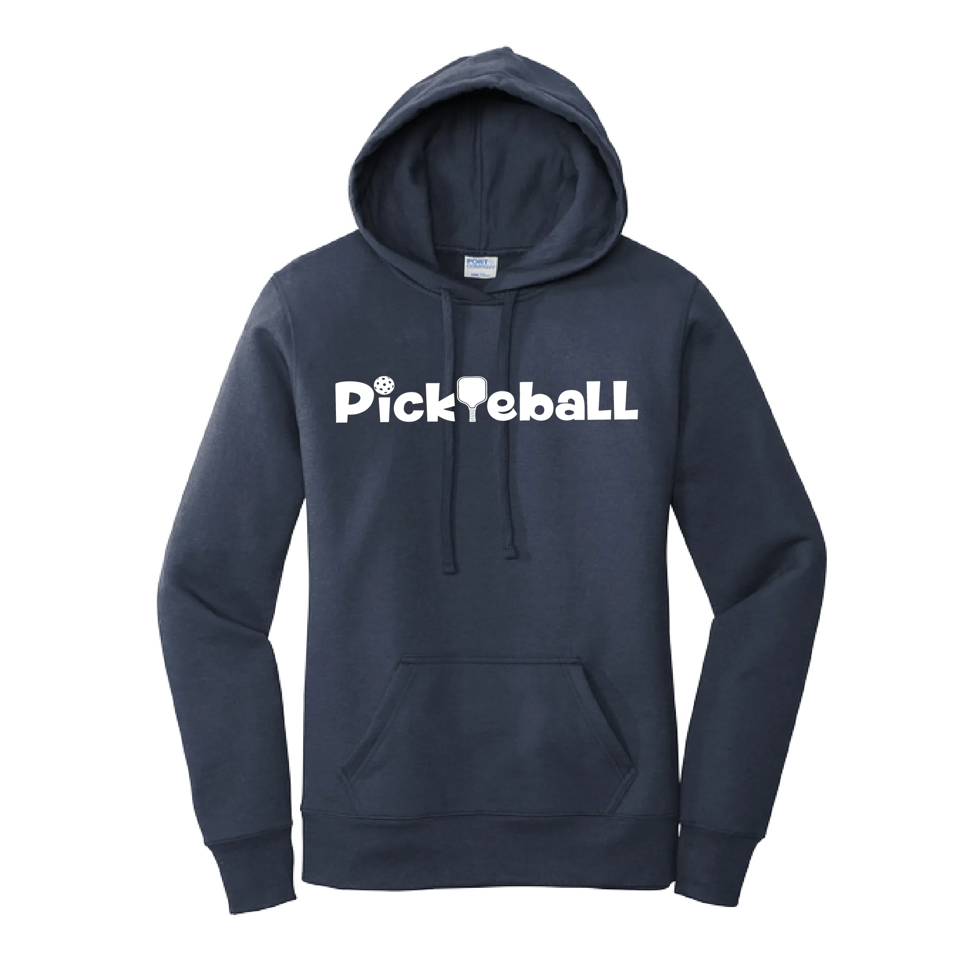 Pickleball Horizontal (Customizable) | Women’s Fitted Hoodie Pickleball Sweatshirt | 50% Cotton 50% Poly Fleece