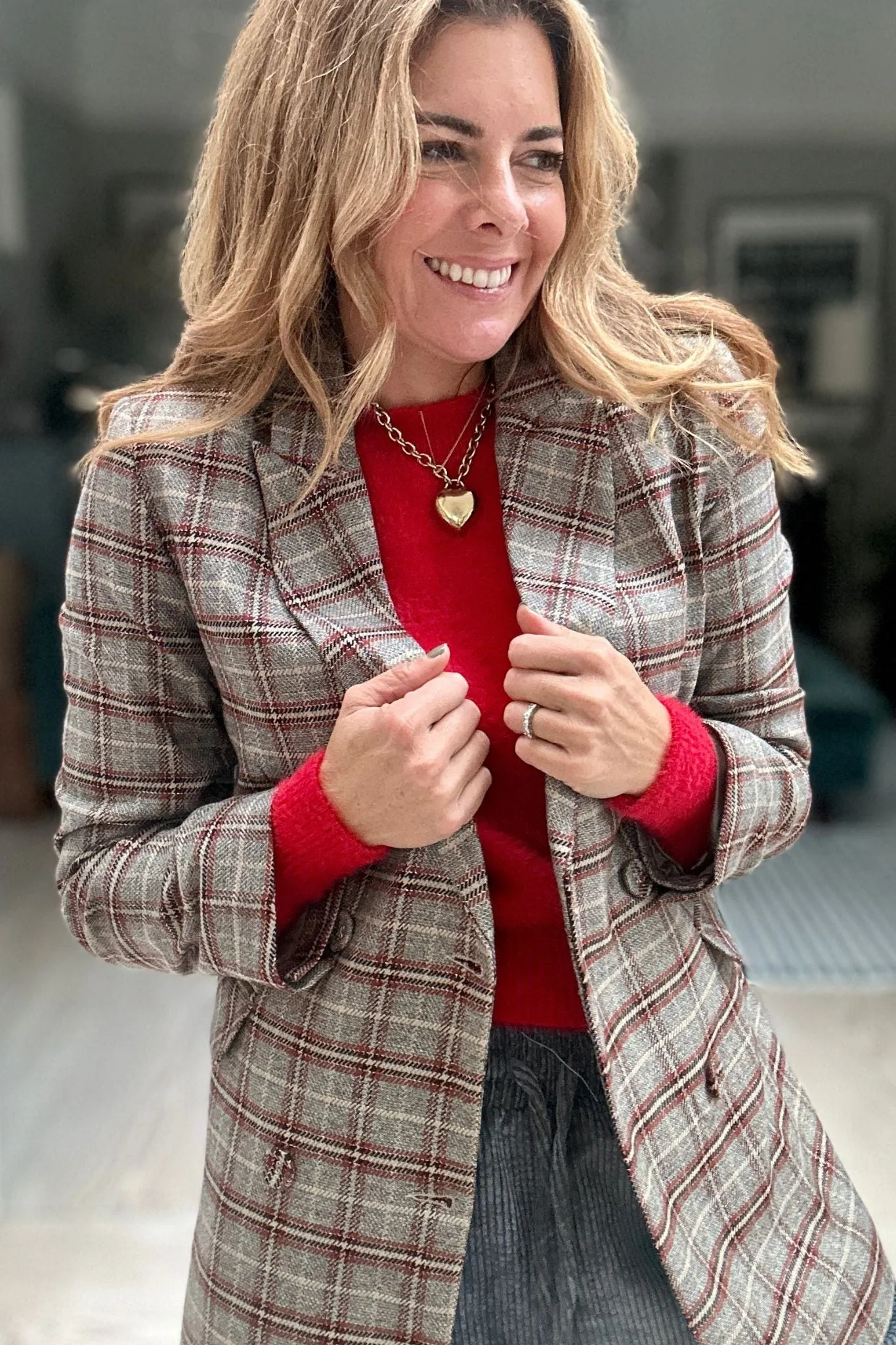 Plaid Blazer