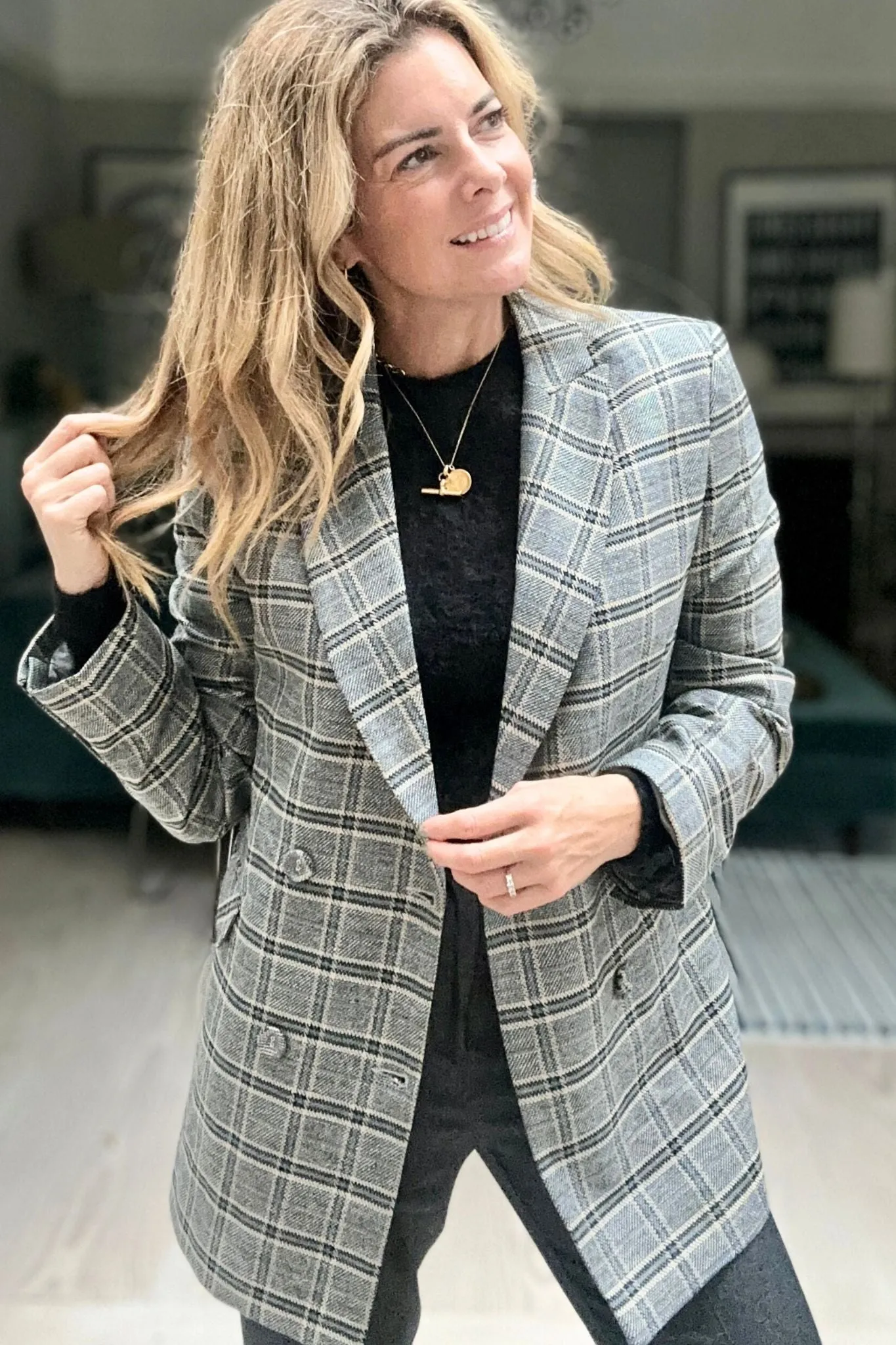 Plaid Blazer