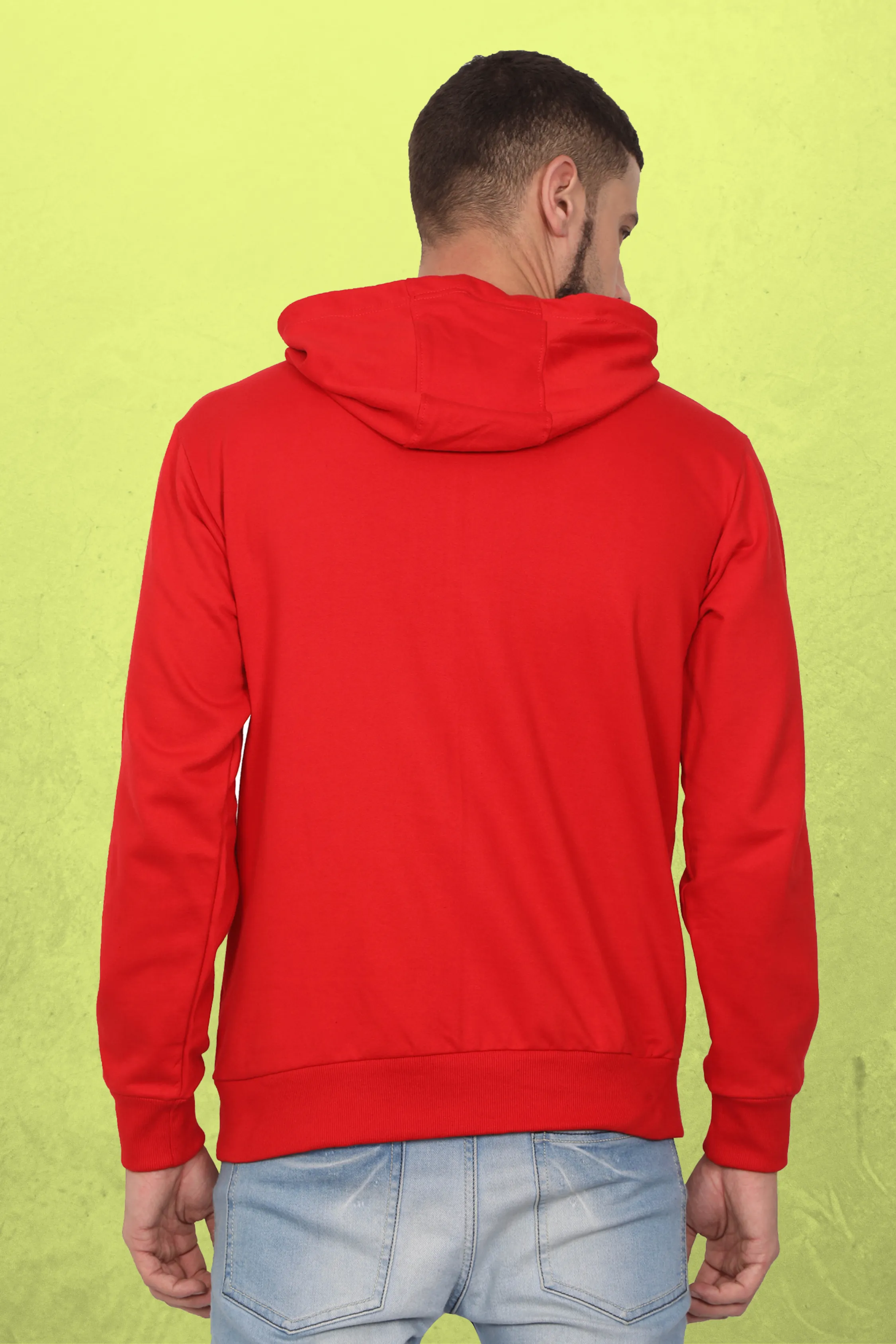 Plain Red Hoodie For Men
