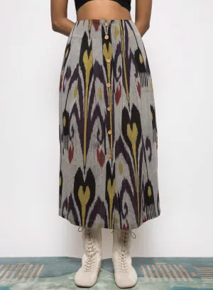 Pleated Midi Skirt