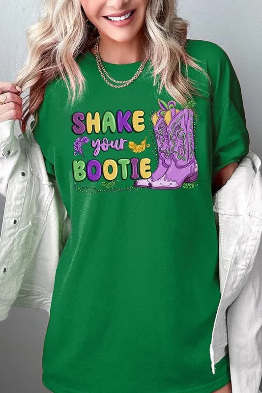 Shake Your Bootie Mardi Gras Plus Heavyweight Tee