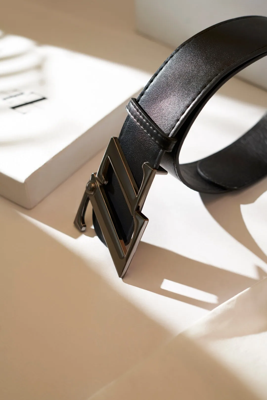 SHECZZAR Broad Waist Belt with Signature ZZ Buckle