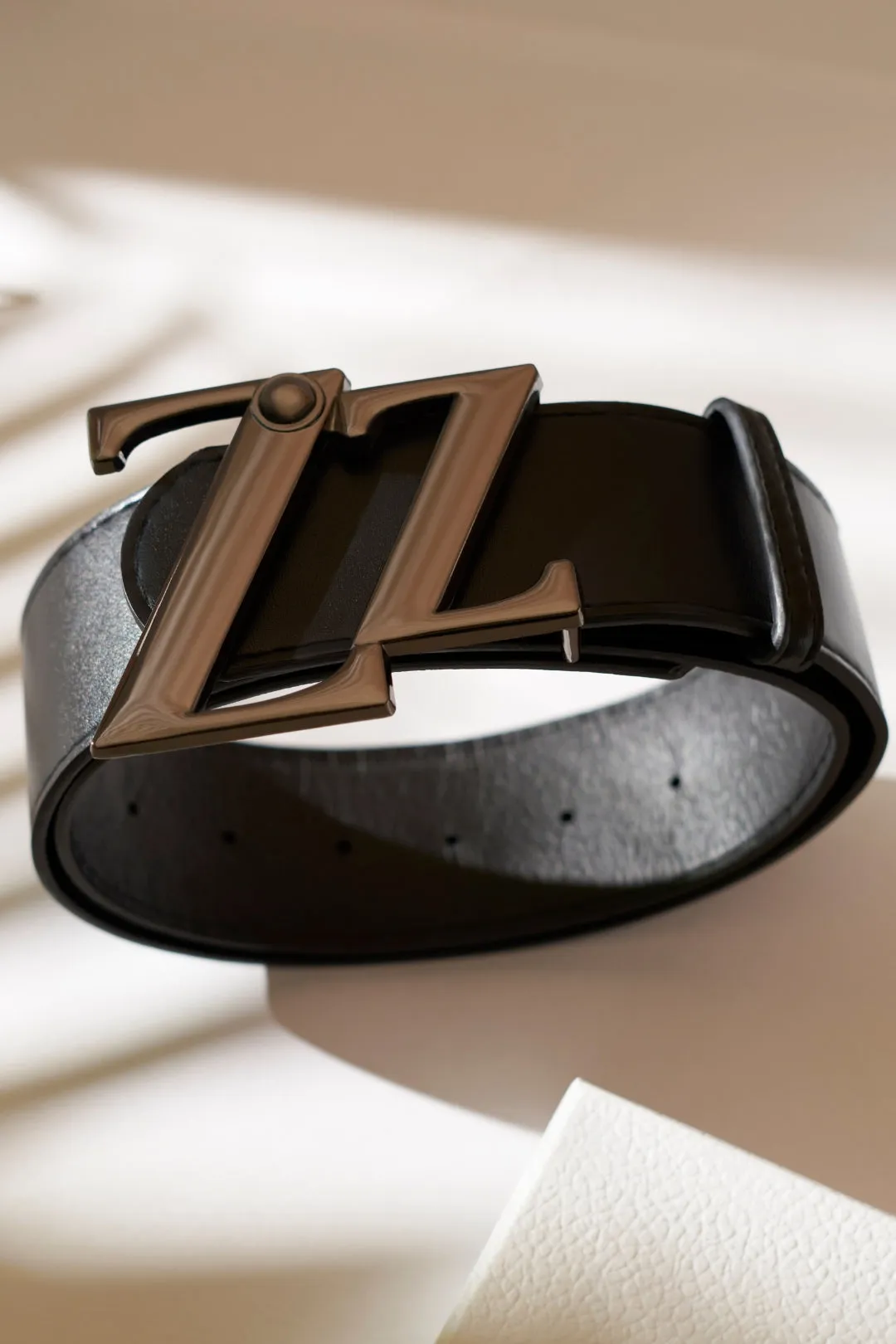 SHECZZAR Broad Waist Belt with Signature ZZ Buckle