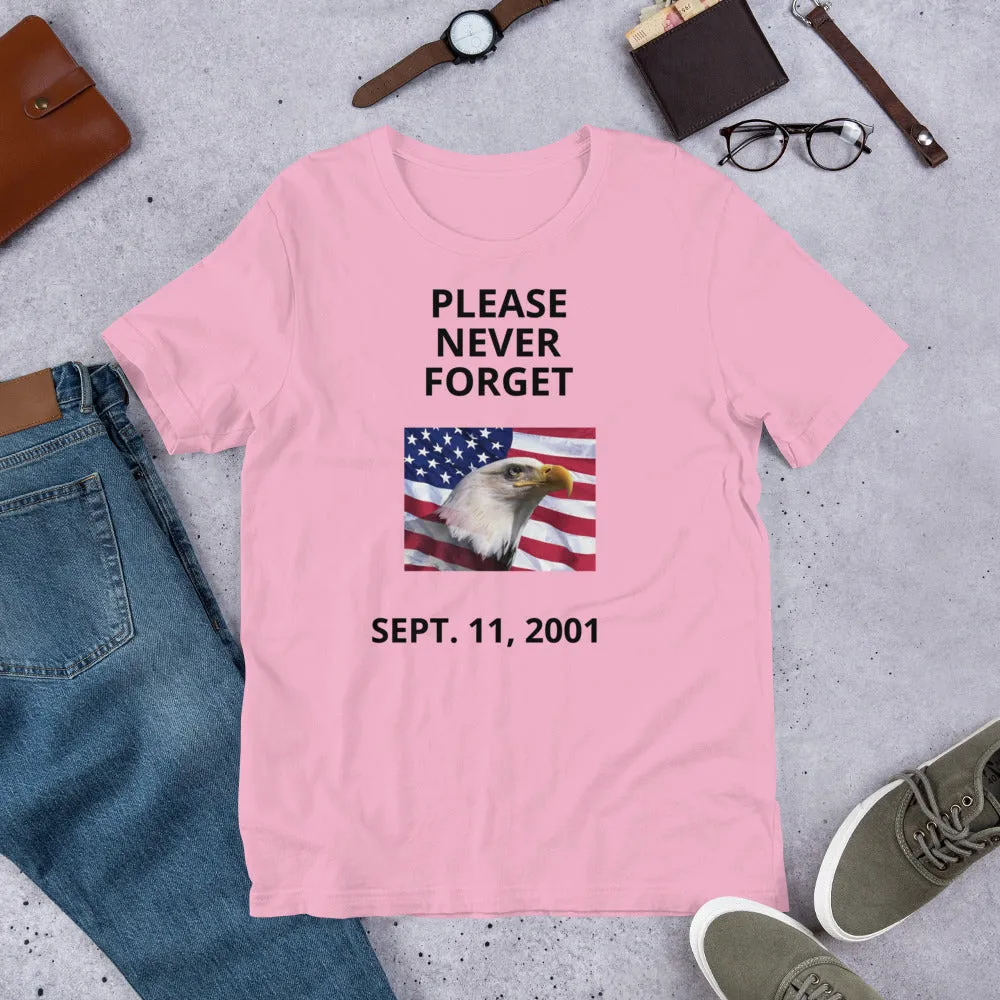 Short-Sleeve Unisex T-Shirt Never Forget 9/11