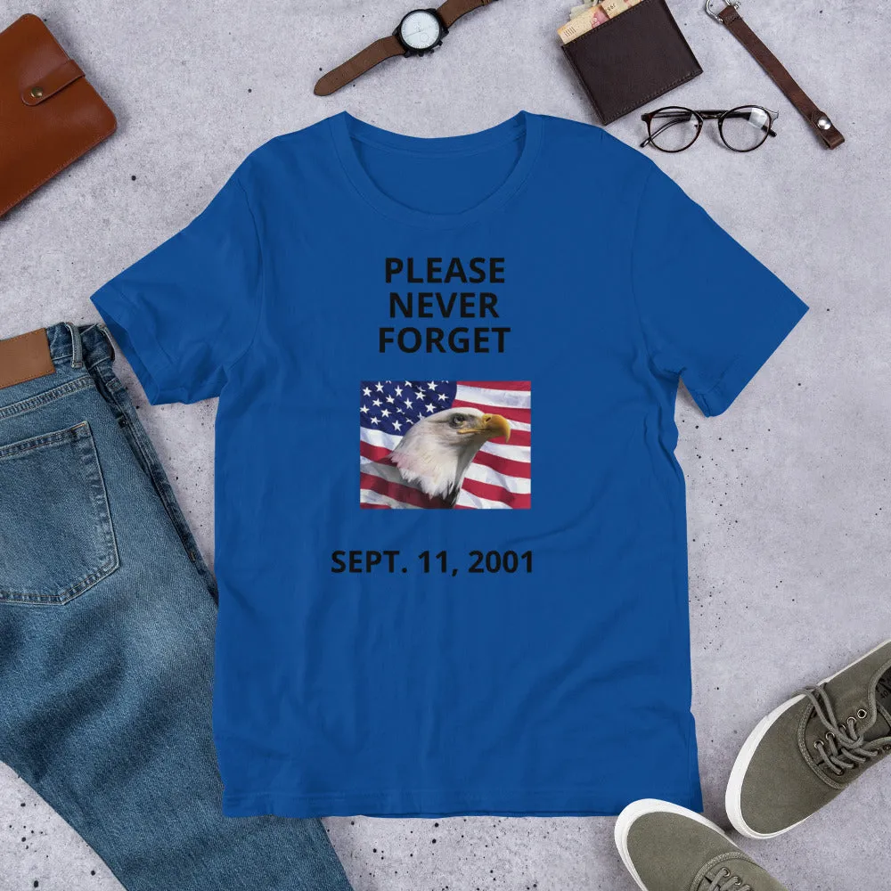 Short-Sleeve Unisex T-Shirt Never Forget 9/11