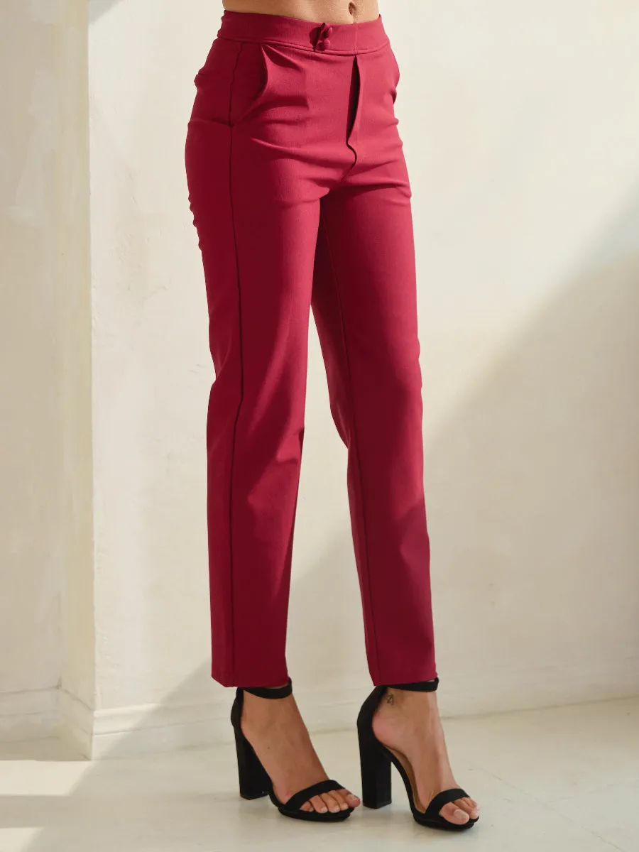 Stretch Slim Fit Ponte Pants
