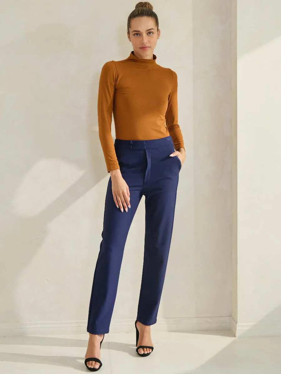 Stretch Slim Fit Ponte Pants