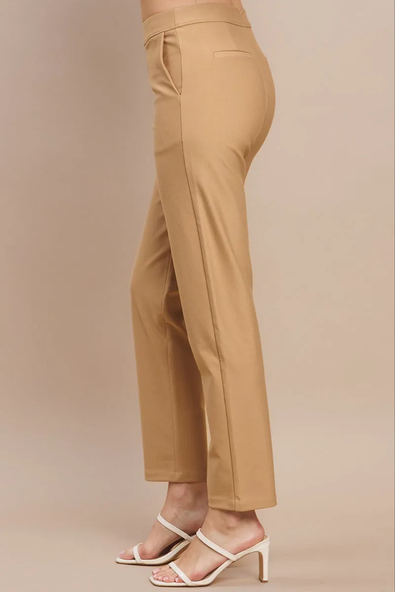 Stretch Slim Fit Ponte Pants