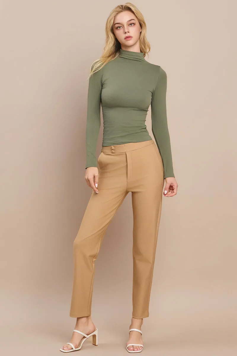 Stretch Slim Fit Ponte Pants