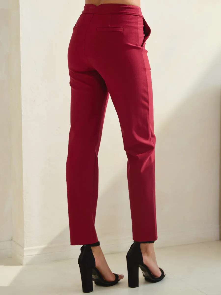Stretch Slim Fit Ponte Pants