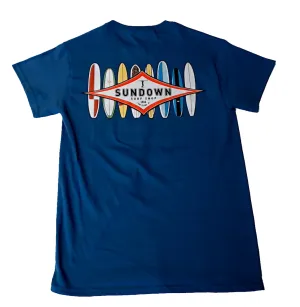 Sundown Surf Shop Levittown "Longitude" short sleeve t-shirt