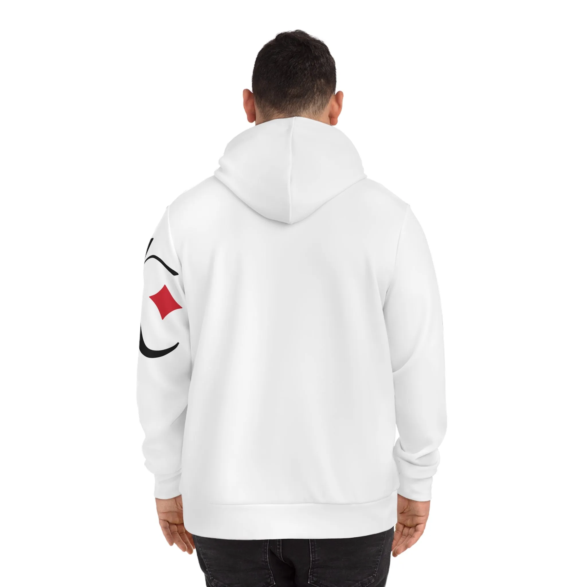 Tethered "Black" Logo Fashion Hoodie (AOP)