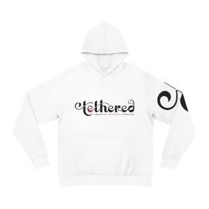 Tethered "Black" Logo Fashion Hoodie (AOP)