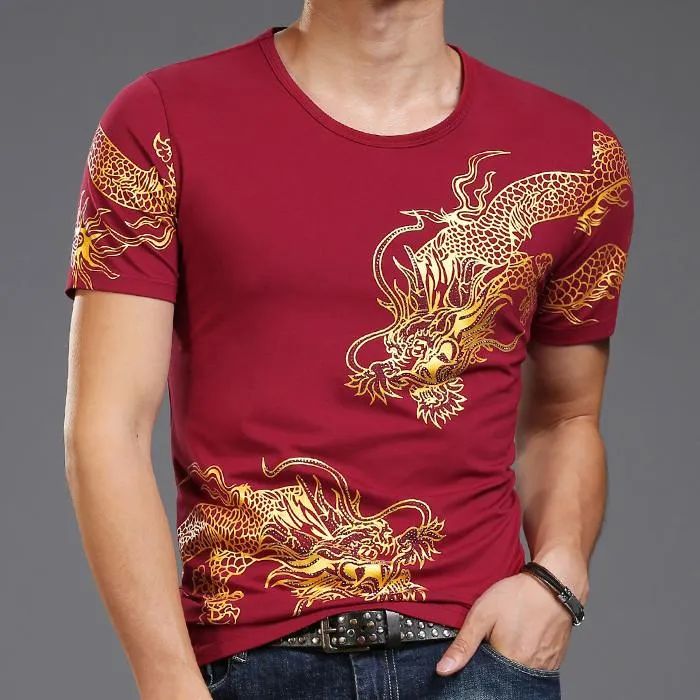 Thai Dragon T-Shirt Gold