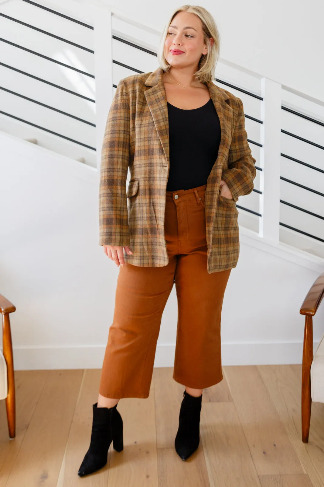Timeless Classic Plaid Blazer