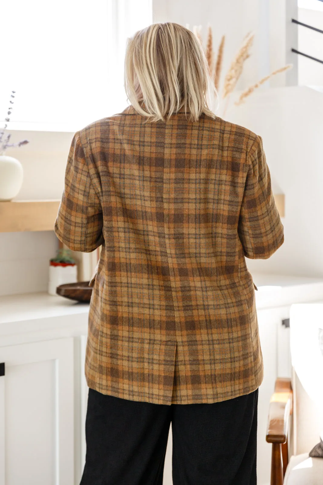Timeless Classic Plaid Blazer