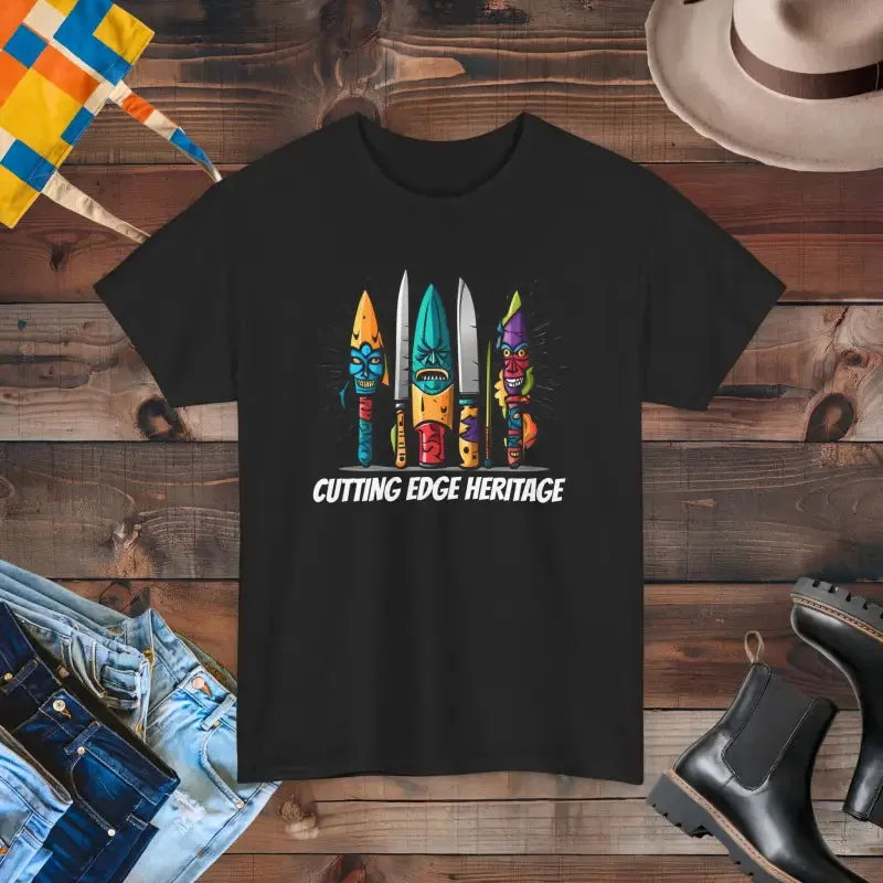Unisex Deluxe t Shirt with Scary Knives Edge