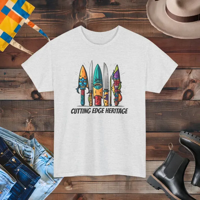 Unisex Deluxe t Shirt with Scary Knives Edge