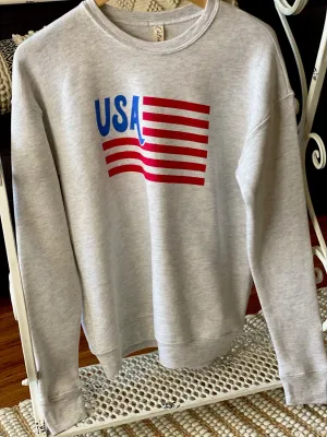 USA Flag Sweatshirt