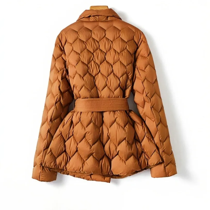 Victoria Quilted Belted Coat