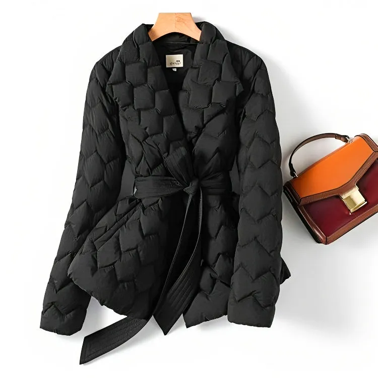 Victoria Quilted Belted Coat
