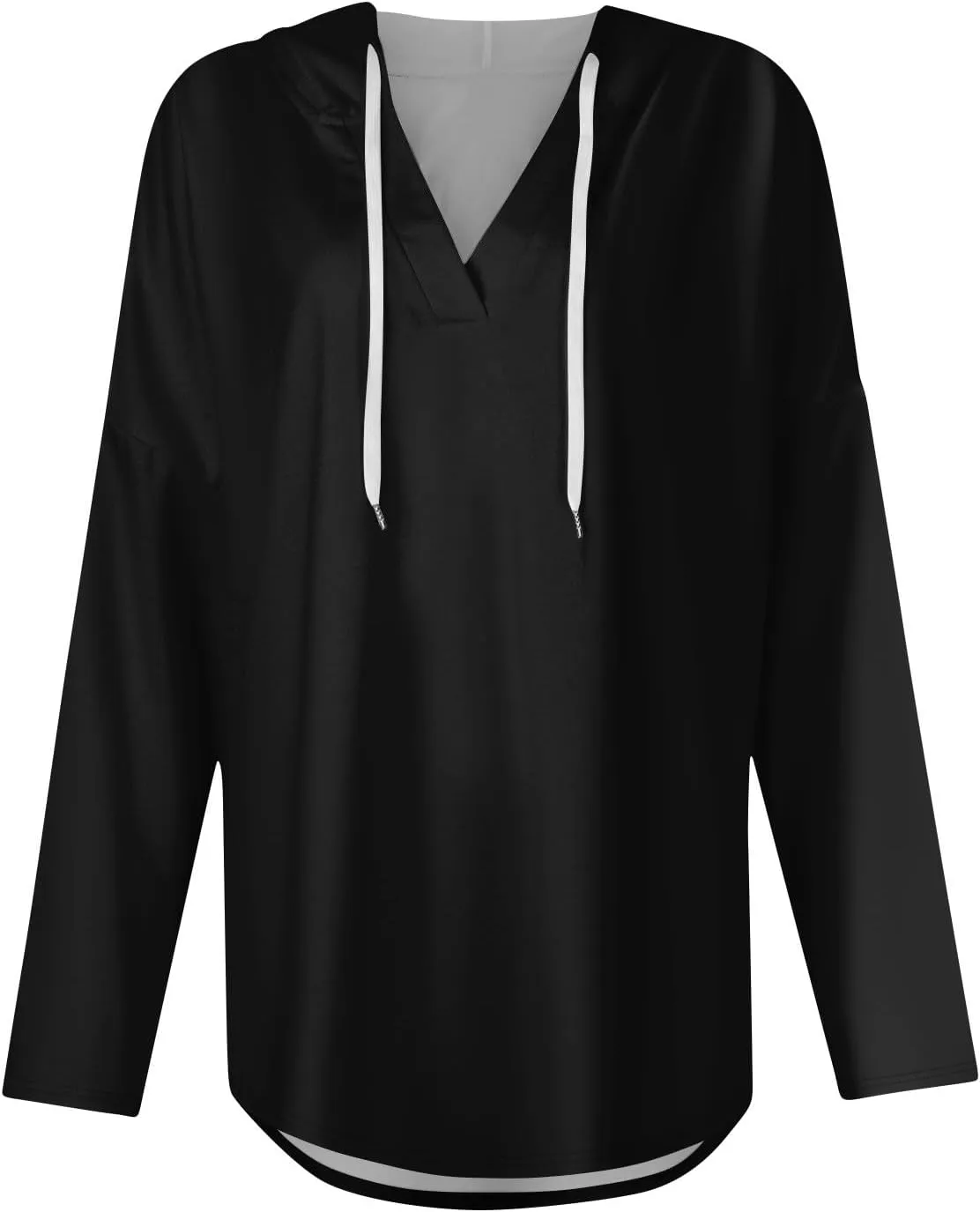 Women Hoodies Oversized Drawstring Lightweight Sweatshirts Hooded Fall Fashion 2024 Plain Tunic Hoodies