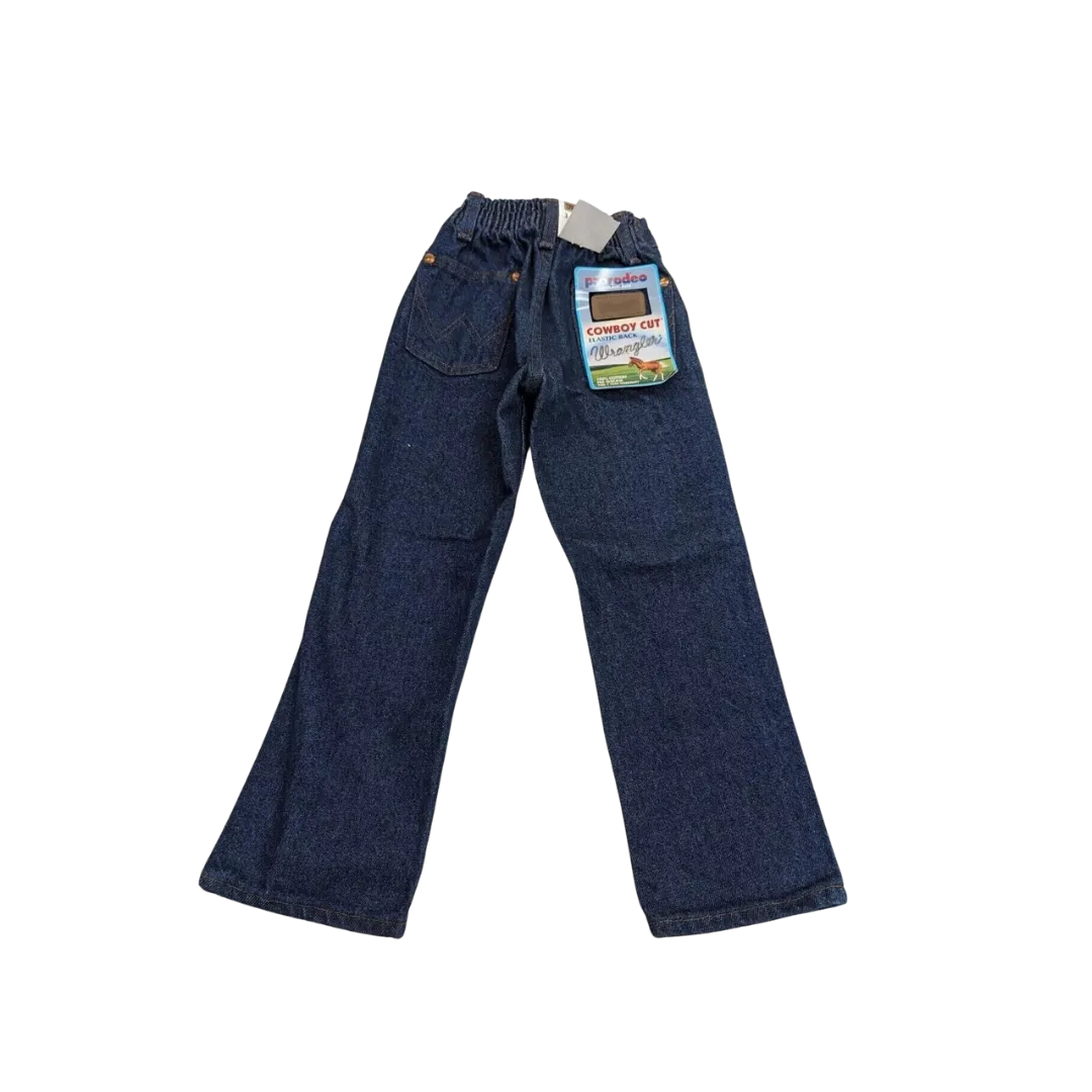 Wrangler Kid's Cowboy Cut Elastic Back Blue Jeans