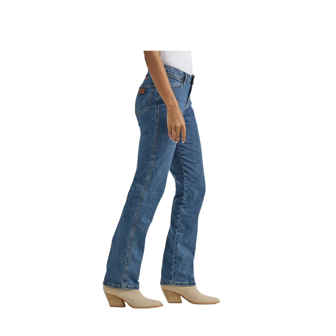Wrangler Women's Cowboy Cut Slim Fit Stretch Stonewash Jean