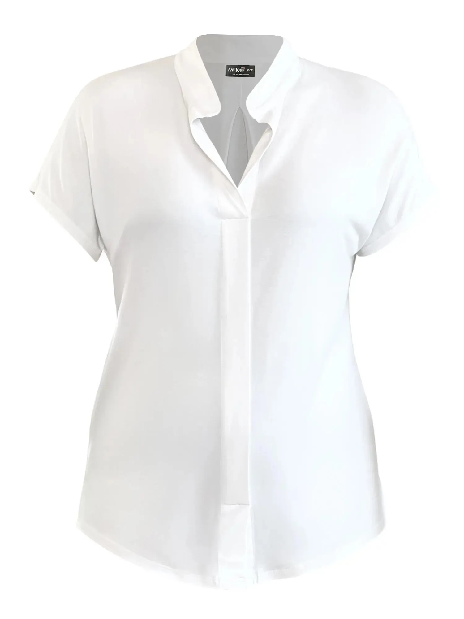 Yasmina band collar blouse